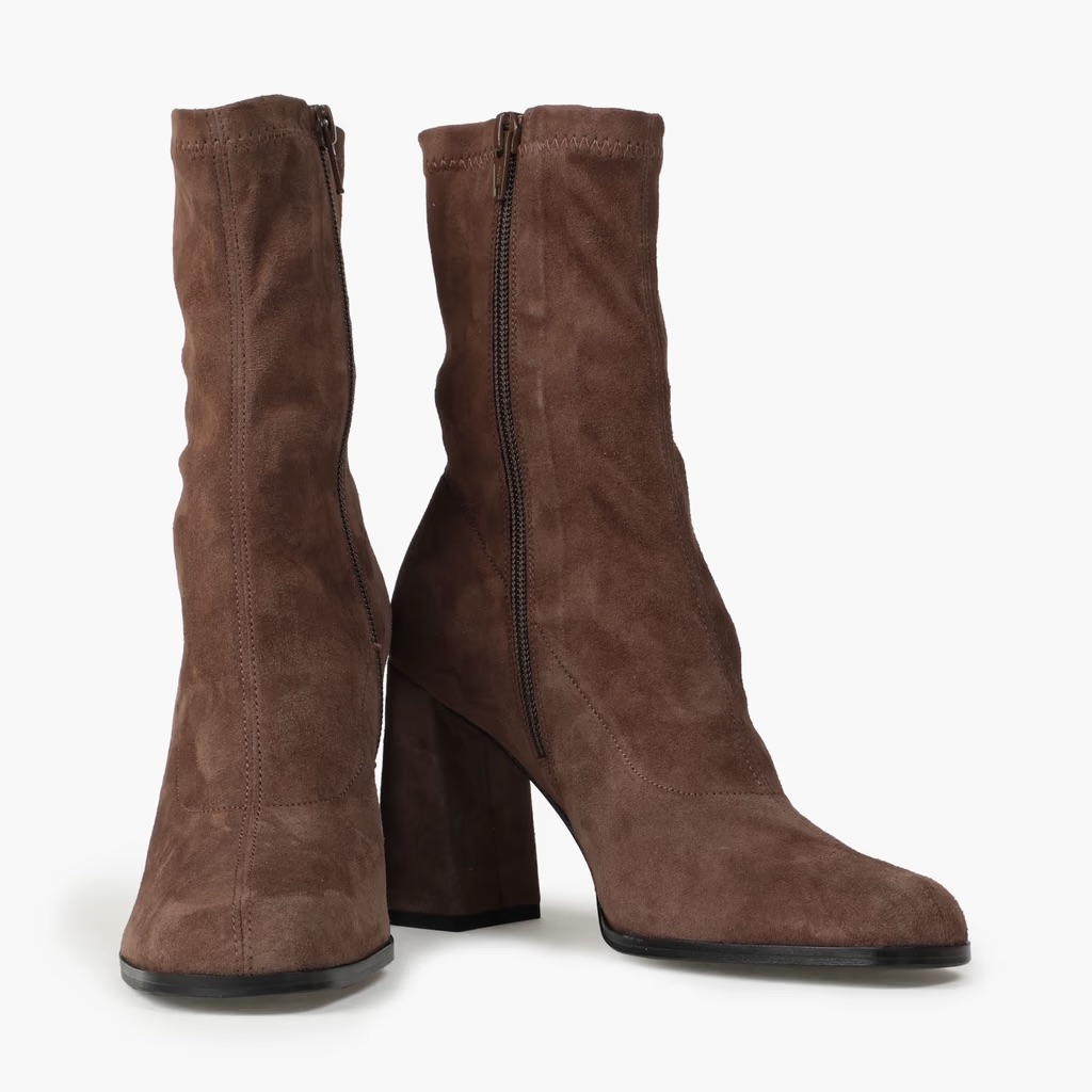 By Far Phillip Stretch Suede Sock Boots 37 Eu